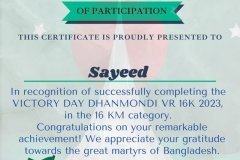 Gold Elegant Seminar Certificate Portrait - 10006 -Sayeed