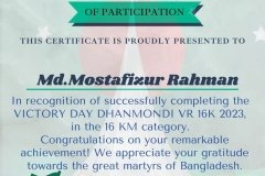 Gold Elegant Seminar Certificate Portrait - 10046 -Md.Mostafizur Rahman