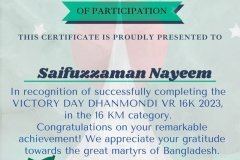 Gold Elegant Seminar Certificate Portrait - 10069 -Saifuzzaman Nayeem