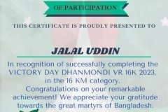 Gold Elegant Seminar Certificate Portrait - 10139 -JALAL UDDIN