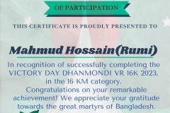 Gold Elegant Seminar Certificate Portrait - 10186-Mahmud Hossain(Rumi)