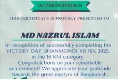Gold Elegant Seminar Certificate Portrait - 10273-MD NAZRUL ISLAM