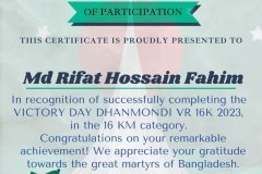Gold Elegant Seminar Certificate Portrait - 10288-Md Rifat Hossain Fahim