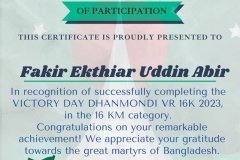 Gold Elegant Seminar Certificate Portrait - 10312-Fakir Ekthiar Uddin Abir