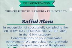 Gold Elegant Seminar Certificate Portrait - 10329-Safiul Alam