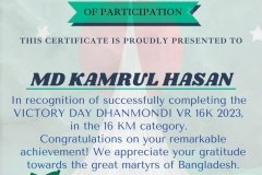 Gold Elegant Seminar Certificate Portrait - 428 -MD KAMRUL HASAN