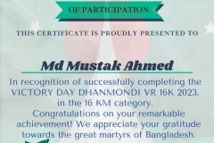 Gold Elegant Seminar Certificate Portrait - 444 -Md Mustak Ahmed