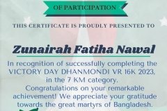 Gold Elegant Seminar Certificate Portrait - 10053-Zunairah Fatiha Nawal