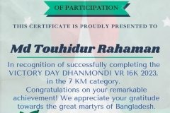 Gold Elegant Seminar Certificate Portrait - 10114-Md Touhidur Rahaman