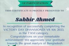 Gold Elegant Seminar Certificate Portrait - 10181-Sabbir Ahmed