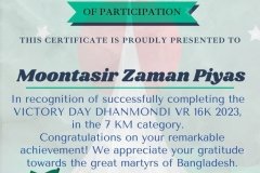 Gold Elegant Seminar Certificate Portrait - 10254-Moontasir Zaman Piyas