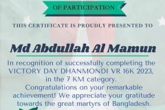 Gold Elegant Seminar Certificate Portrait - 10269-Md Abdullah Al Mamun