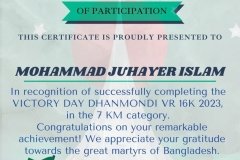 Gold Elegant Seminar Certificate Portrait - 10313-MOHAMMAD JUHAYER ISLAM