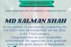 Gold Elegant Seminar Certificate Portrait - 10320-MD SALMAN SHAH