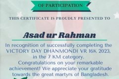 Gold Elegant Seminar Certificate Portrait - 442-Asad ur Rahman